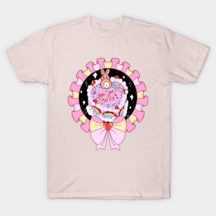 Cute Pastel Birthday Cake and Bunny T-Shirt